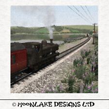  Train GWR Pannier Class  Loco Fabric Craft Panels in 100% Cotton or Polyester