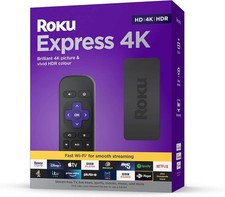 Roku Express 4K HD/4K/HDR Streaming Media Player – Black