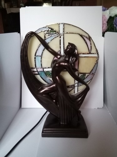 Art deco style bronze coloured - art,
