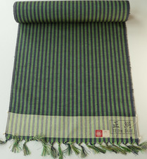 Vintage Japanese tsumugi silk
