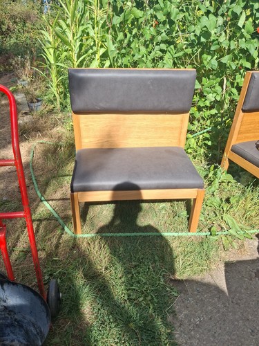 Solid oak bench seats - oak,