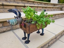 Vintage Indian Brick Mould Planter Storage Herb Box Recycled Materials Dog Gift