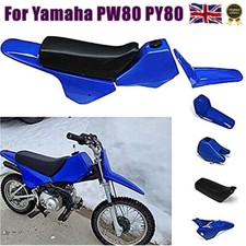 Yamaha PW80 PY80 Plastic Body Kit Fairing Fuel Tank Seat Front Mudguard Set Blue
