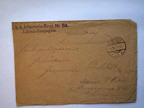 Field letter document - , to