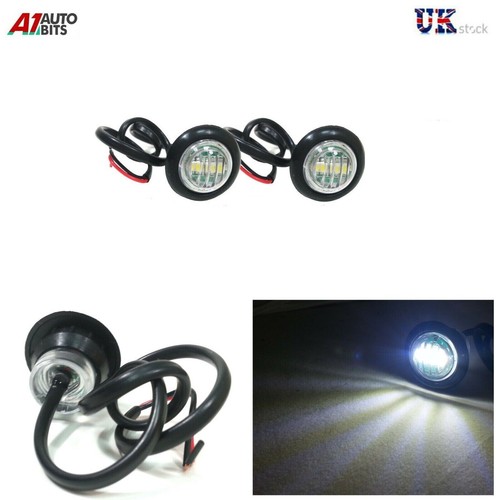 Led white round front side - x,