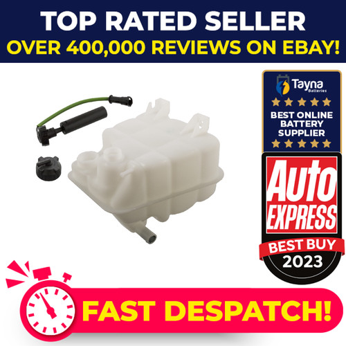 Coolant expansion tank - coolant, fits