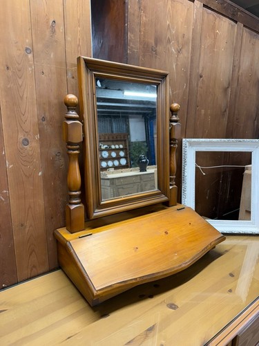 Pine dressing table - dressing, mirror