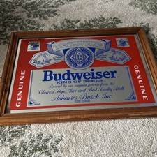 Budweiser Vintage Mirror Man Cave Bar