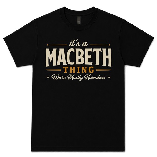 Macbeth thing we - macbeth, we're