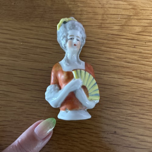Antique porcelain half doll - antique,
