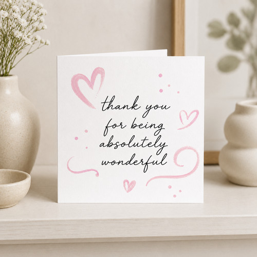 Thank you greeting card - you,