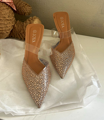 Jolia rose gold - gold, pointed