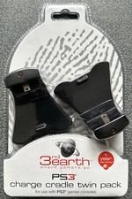 3rd Earth Charge Cradle Twin Pack Inc USB Charging Cable PS3 NEW SEALED