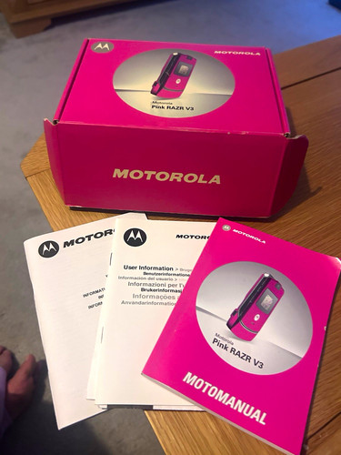 Motorola razr pink silver - razr, v3