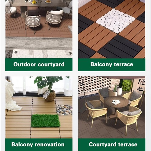 Wpc decking tiles 30cm - wpc, 30×30cm