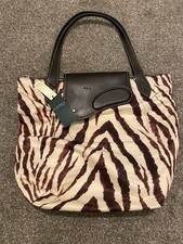 RALPH LAUREN NYLON AND LEATHER