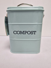 BN Living Nostalgia Compost Composter Bin Caddy in Vintage Blue