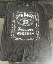 Official Jack Daniel’s Old No 7 Brand Black T-shirt. Medium 