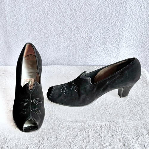 Vintage 1930s 1940s black - vintage,