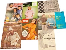 Vintage Machine Knitting Pattern Bundle 7 Books 60+ Patterns Toyata Knitmaster