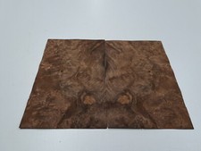 BURR WALNUT Veneer - 2 NATURAL WOOD Sheets - 255mm x 165mm