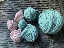 King Cole Big Value Chunky Big Wool Yarn Knitting mixed lot - Glacier and Petal