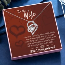 Wife Gifts for Girlfriends Presents for Her Birthday Christmas Gift Necklace UK