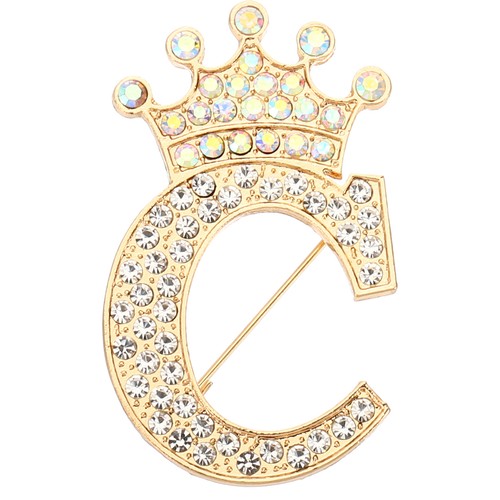 Letter brooch pins - alphabet, c
