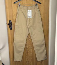 Mens Carhartt Beige 'Flint' Pull On Trousers - BNWOT - Small