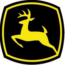 Black John Deere 150 x 150 mm