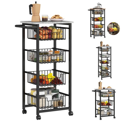 Homcom rolling kitchen island - homcom,