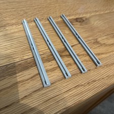 Vintage Lego Train Track Straight Rail Old Grey Classic Train Used Parts X4 Lot