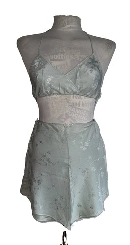 Authentic 1940 blue silk - authentic, 1940's
