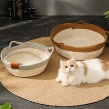 Cat Bed Handmade Rattan Woven