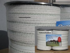 White 20mm Electric Fence Tape