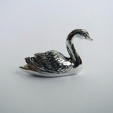 Swan figurine solid sterling - solid,