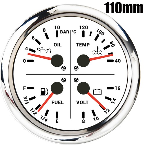 110mm white fuel level - white, in