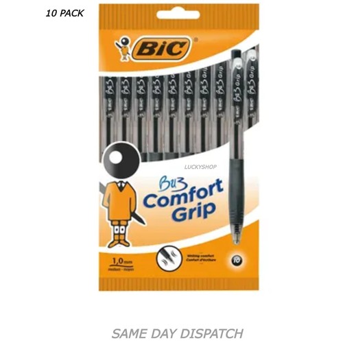 Bic bu3 grip black - grip, ink