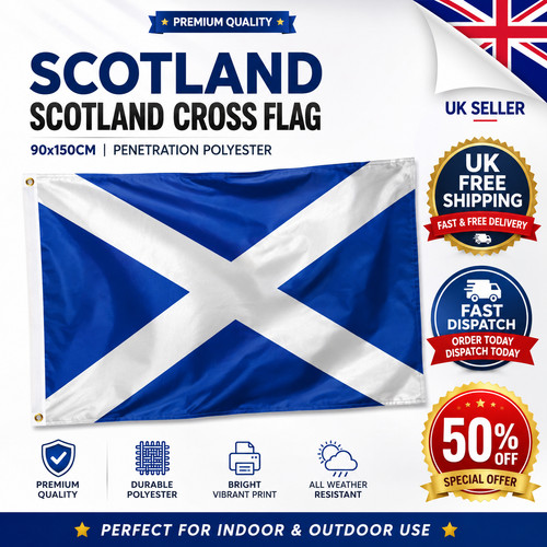 Scotland saltire flag 3x5ft - scotland,