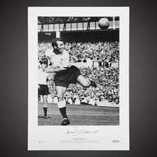 Jimmy Greaves Superb A2 Signed Photo Rare Headed Goal Tottenham Hotspur £29.99