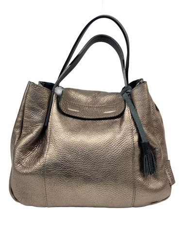 Ripani handbag leather brw - leather,