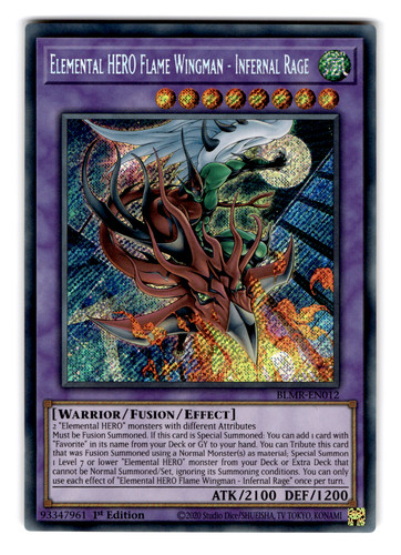 Yugioh elemental hero flame - elemental,
