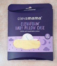 *NEW* Clevamama Clevafoam Baby Pillow case 41x26cm age 0-12m 100% Cotton