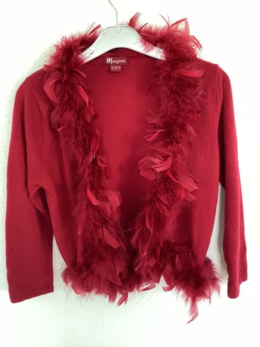 Monsoon cherry red feather - monsoon.,