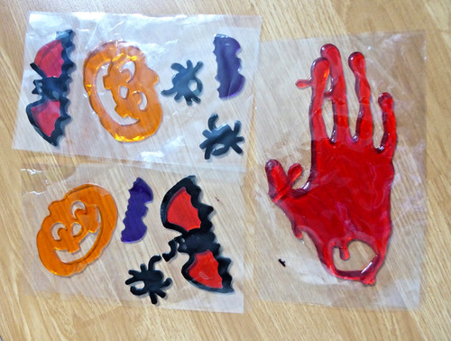 Halloween gel window - halloween, stickers