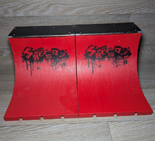 Half Pipe Sbego Finger Skateboard Bmx  2 Piece Used Condition Read Some Wear