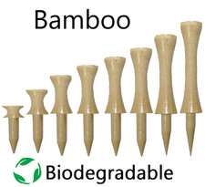 CASTLE Golf Tees Tee BAMBOO