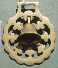 Horse Brass: Bell in a Frame Featuring Clubs, Free P&P,  cast KB?