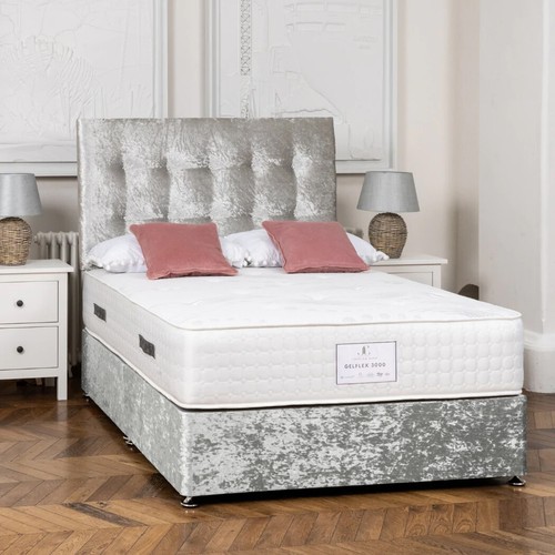 Crushed velvet bed - velvet,