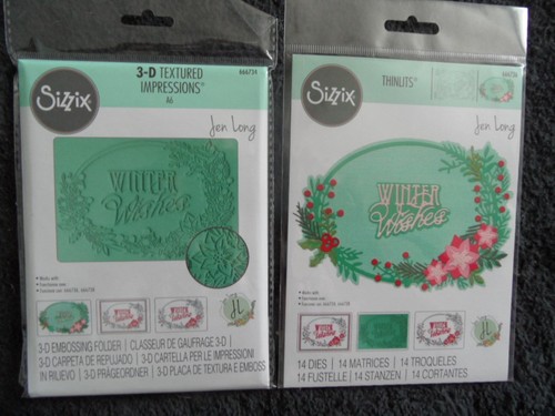New sizzix thinlits winter - new,